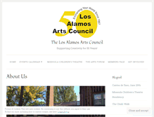 Tablet Screenshot of losalamosartscouncil.org